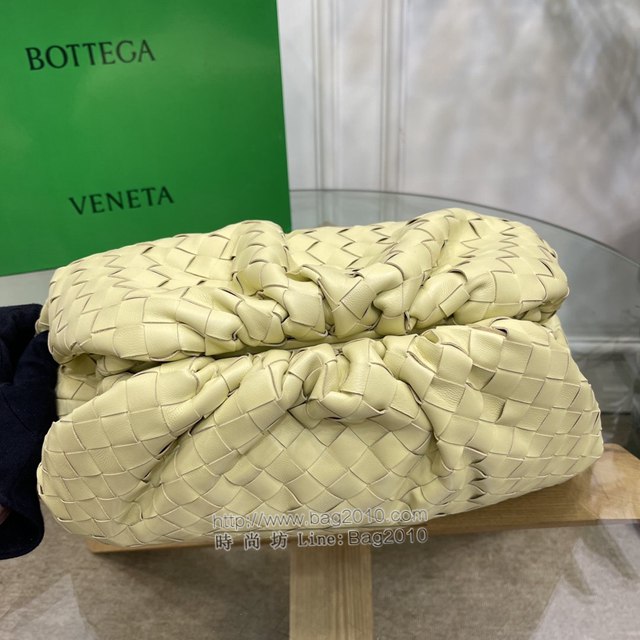 Bottega veneta高端女包 98062寬編織 寶緹嘉純手工編織羔羊皮女包 BV經典款大號編織雲朵包  gxz1404